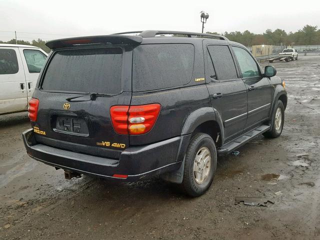 5TDBT48A82S128247 - 2002 TOYOTA SEQUOIA LI BLACK photo 4