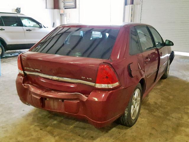 1G1ZT61836F213514 - 2006 CHEVROLET MALIBU MAX MAROON photo 4