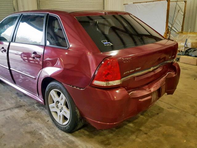 1G1ZT61836F213514 - 2006 CHEVROLET MALIBU MAX MAROON photo 9