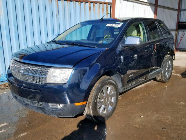 2LMDU88C78BJ06684 - 2008 LINCOLN MKX BLACK photo 2