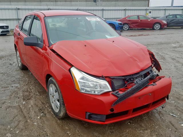 1FAHP34N58W154580 - 2008 FORD FOCUS S/SE RED photo 1