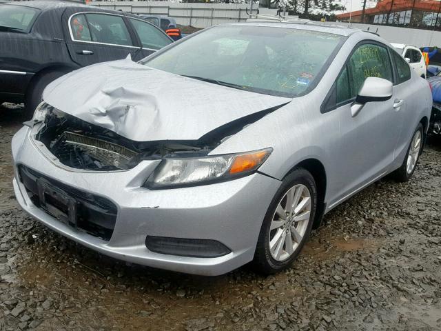 2HGFG3B16CH520007 - 2012 HONDA CIVIC EXL SILVER photo 2