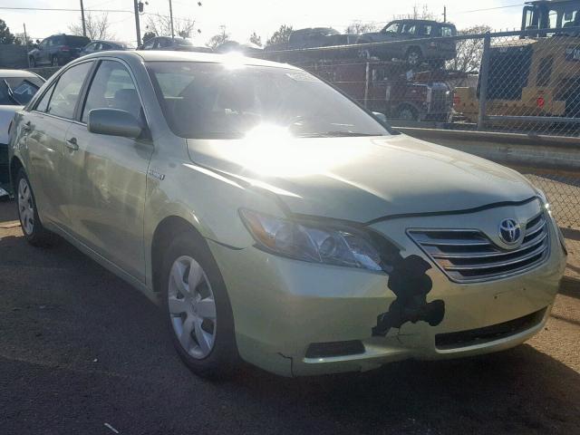 4T1BB46K99U087630 - 2009 TOYOTA CAMRY HYBR GREEN photo 1