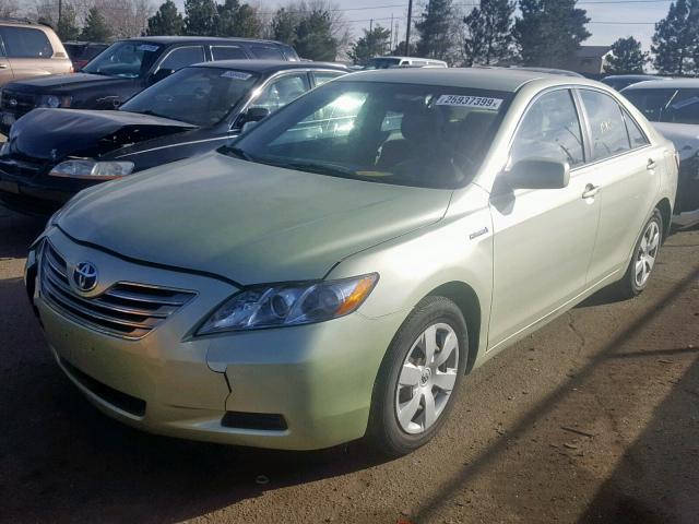 4T1BB46K99U087630 - 2009 TOYOTA CAMRY HYBR GREEN photo 2