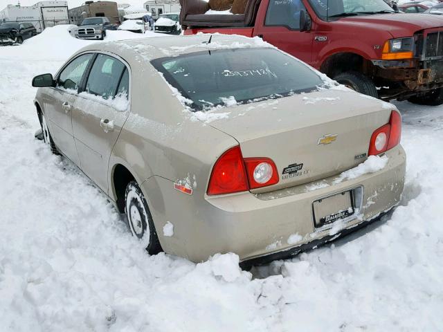 1G1ZD5E07AF306301 - 2010 CHEVROLET MALIBU 2LT BEIGE photo 3