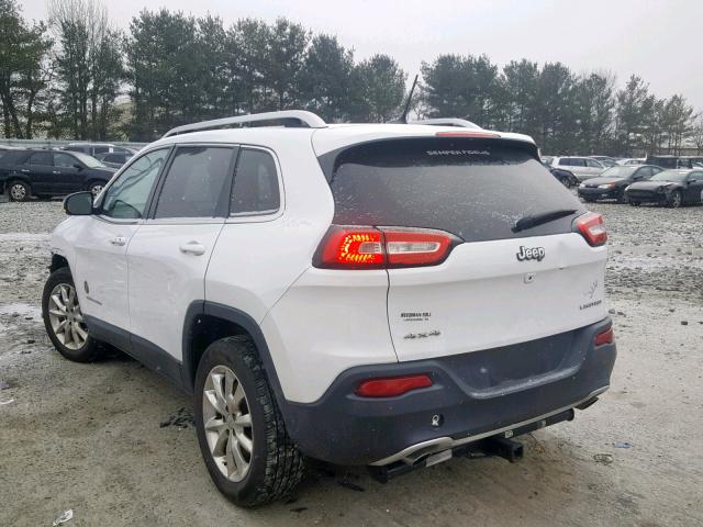 1C4PJMDS6EW281479 - 2014 JEEP CHEROKEE L WHITE photo 3