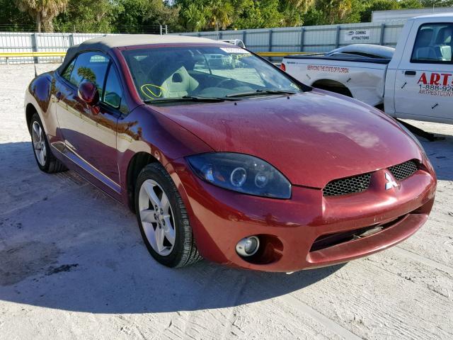 4A3AL35T27E028201 - 2007 MITSUBISHI ECLIPSE SP BURGUNDY photo 1