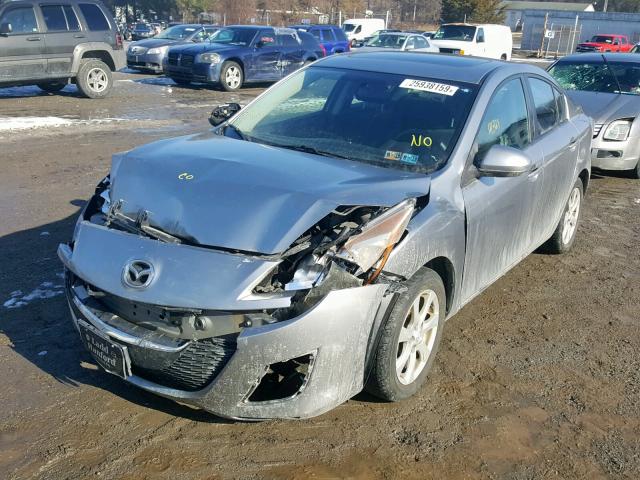 JM1BL1SG0A1233968 - 2010 MAZDA 3 I SILVER photo 2