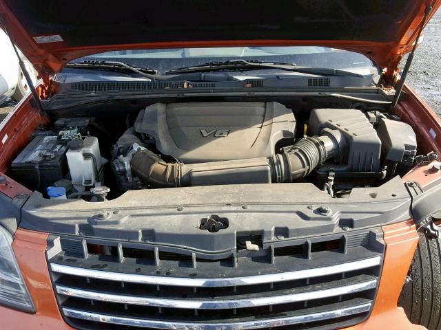 KNDJH741495023919 - 2009 KIA BORREGO LX ORANGE photo 7