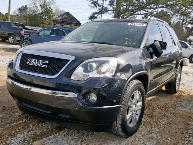 1GKER13D49J120170 - 2009 GMC ACADIA SLE BLACK photo 2