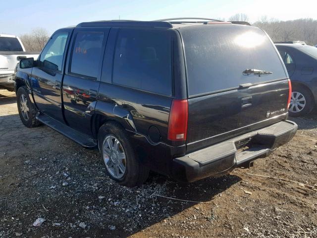 1GYEK13R4XR403088 - 1999 CADILLAC ESCALADE BLACK photo 3