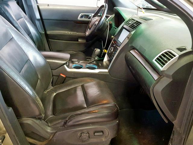 1FM5K8F83DGA80964 - 2013 FORD EXPLORER L GREEN photo 5