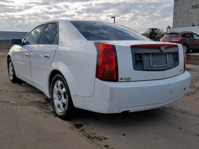 1G6DM577440135495 - 2004 CADILLAC CTS WHITE photo 3