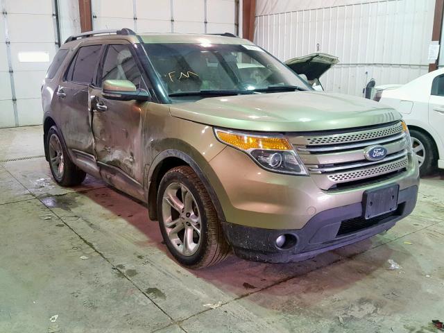 1FMHK8F85CGA83358 - 2012 FORD EXPLORER L GREEN photo 1