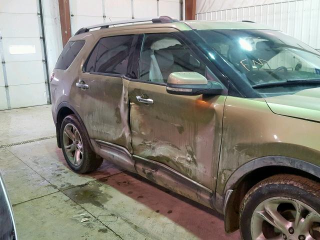 1FMHK8F85CGA83358 - 2012 FORD EXPLORER L GREEN photo 9