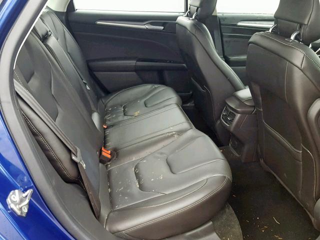 3FA6P0K93DR207639 - 2013 FORD FUSION TIT BLUE photo 6