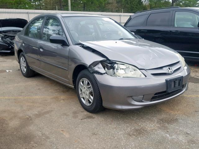 2HGES164X5H587019 - 2005 HONDA CIVIC DX GRAY photo 1