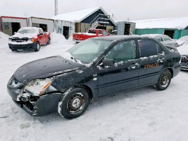 JA3AJ26E85U600991 - 2005 MITSUBISHI LANCER ES BLACK photo 2