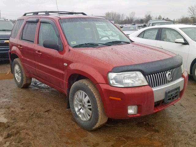 4M2CU57165DJ32431 - 2005 MERCURY MARINER RED photo 1