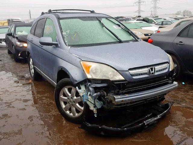 JHLRE38727C026591 - 2007 HONDA CR-V EXL BLUE photo 1