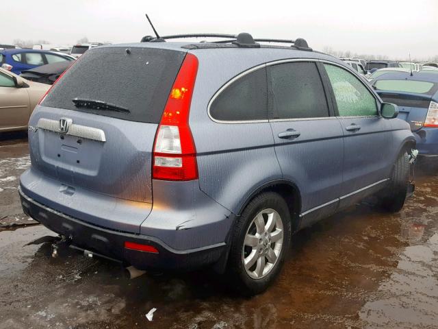 JHLRE38727C026591 - 2007 HONDA CR-V EXL BLUE photo 4