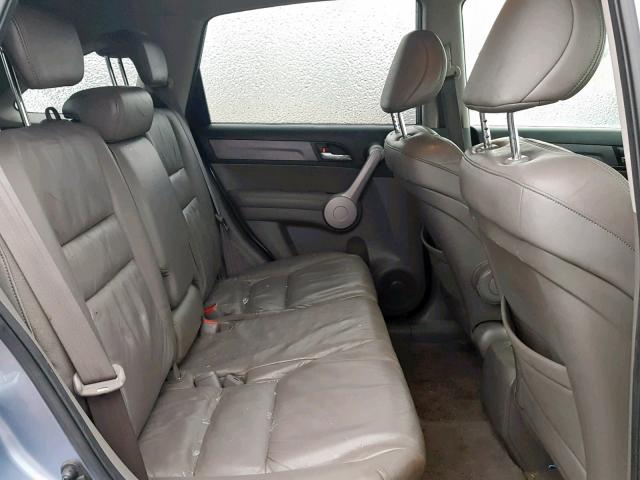 JHLRE38727C026591 - 2007 HONDA CR-V EXL BLUE photo 6