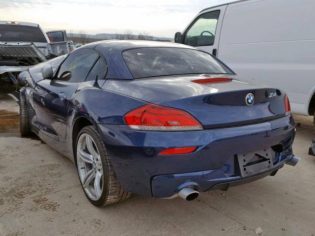 WBALM1C54CE633801 - 2012 BMW Z4 SDRIVE3 BLUE photo 3