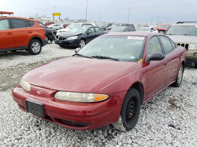 1G3NK52F54C144372 - 2004 OLDSMOBILE ALERO BURGUNDY photo 2