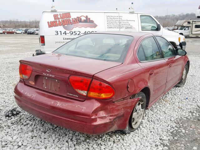 1G3NK52F54C144372 - 2004 OLDSMOBILE ALERO BURGUNDY photo 4