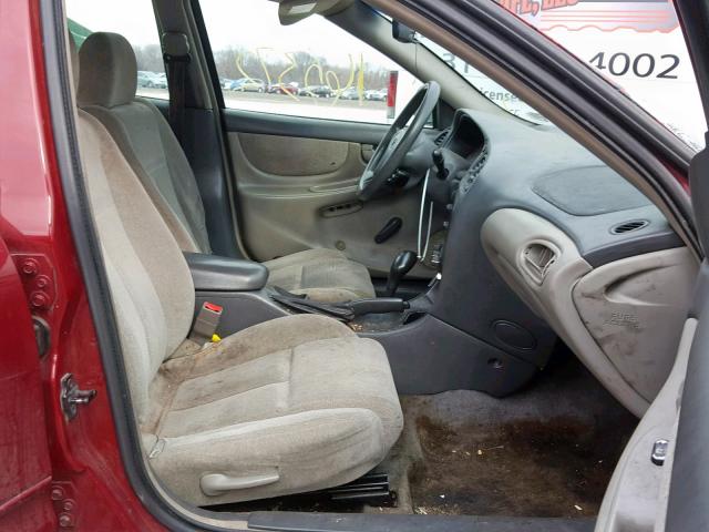 1G3NK52F54C144372 - 2004 OLDSMOBILE ALERO BURGUNDY photo 5