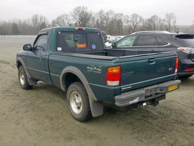 1FTYR11X4WTA74989 - 1998 FORD RANGER GREEN photo 3