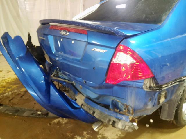 3FAHP0KC2BR233764 - 2011 FORD FUSION SPO BLUE photo 9