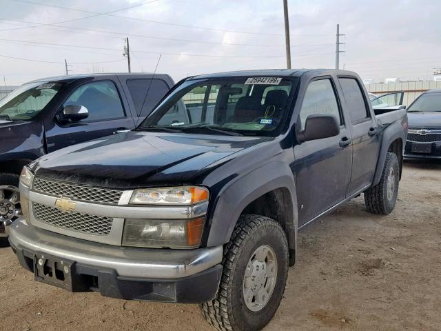 1GCDS13E978230883 - 2007 CHEVROLET COLORADO BLACK photo 2