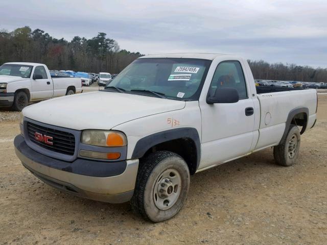 1GTGC24U21Z109622 - 2001 GMC NEW SIERRA WHITE photo 2