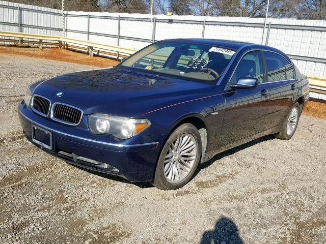 WBAGN63433DR08910 - 2003 BMW 745 LI BLUE photo 2