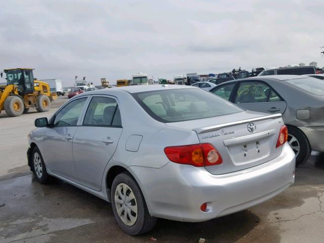 JTDBL40E09J003653 - 2009 TOYOTA COROLLA/LE SILVER photo 3