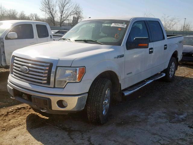 1FTFW1ET8BFB88705 - 2011 FORD F150 SUPER WHITE photo 2