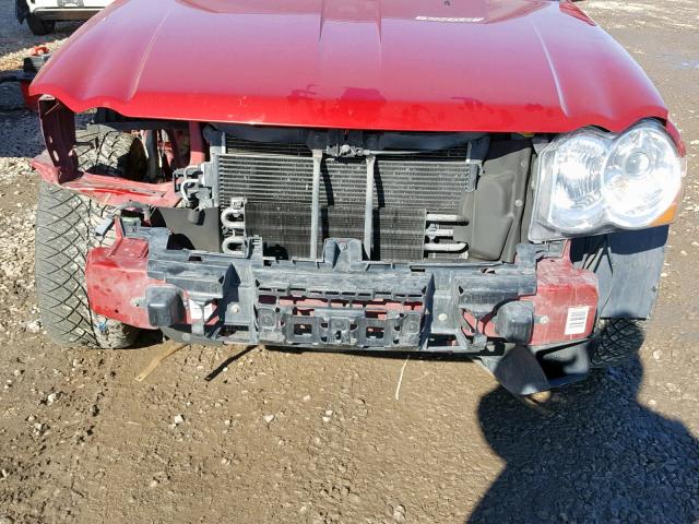 1J8HR78W19C551780 - 2009 JEEP GRAND CHER RED photo 9