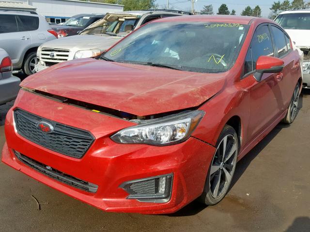 4S3GKAK65H3600037 - 2017 SUBARU IMPREZA SP RED photo 2