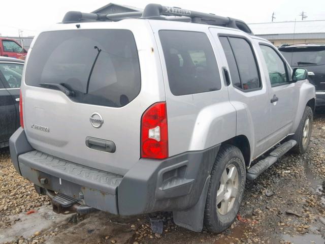 5N1AN08W48C514034 - 2008 NISSAN XTERRA OFF SILVER photo 4