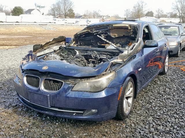 WBANW13519C161659 - 2009 BMW 535 I BLUE photo 2