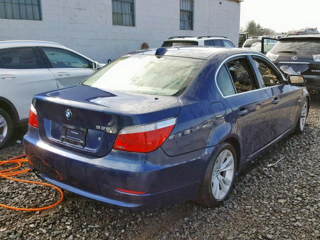 WBANW13519C161659 - 2009 BMW 535 I BLUE photo 4