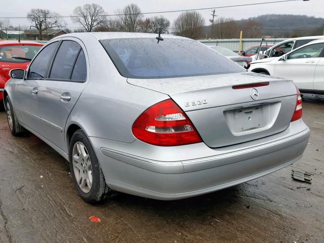 WDBUF65J74A472988 - 2004 MERCEDES-BENZ E 320 SILVER photo 3