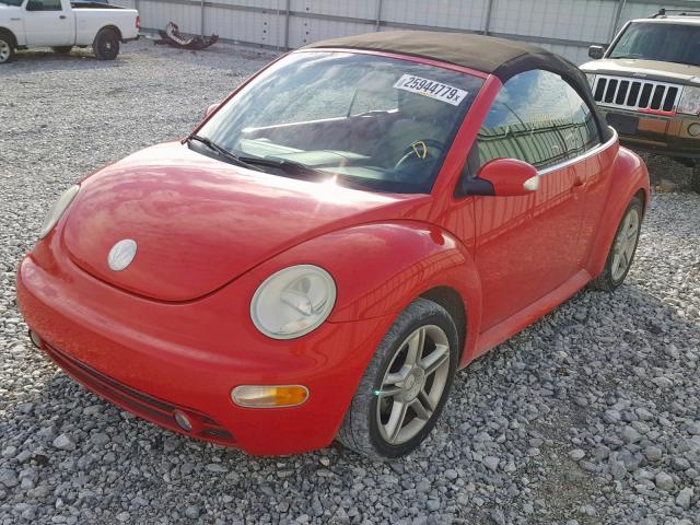 3VWCD31Y54M334564 - 2004 VOLKSWAGEN NEW BEETLE Qırmızı foto 2