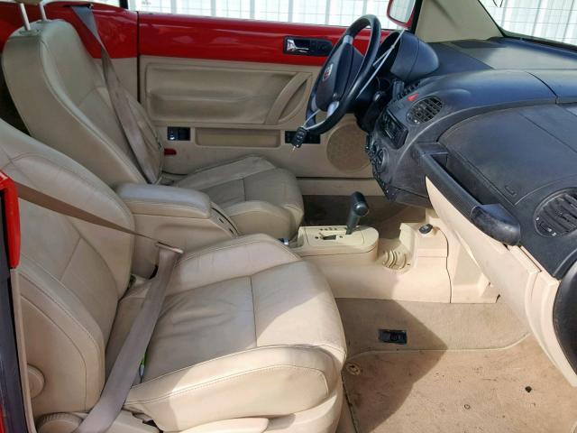 3VWCD31Y54M334564 - 2004 VOLKSWAGEN NEW BEETLE Qırmızı foto 5