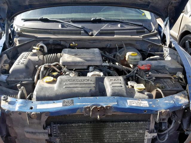 1B7HG48N62S615407 - 2002 DODGE DAKOTA QUA BLUE photo 7