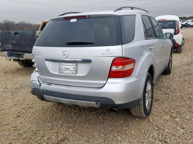 4JGBB86E17A216721 - 2007 MERCEDES-BENZ ML 350 SILVER photo 4