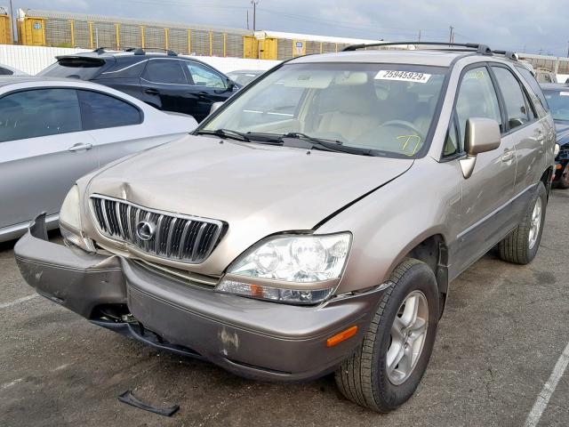 JTJGF10U420120549 - 2002 LEXUS RX 300 TAN photo 2