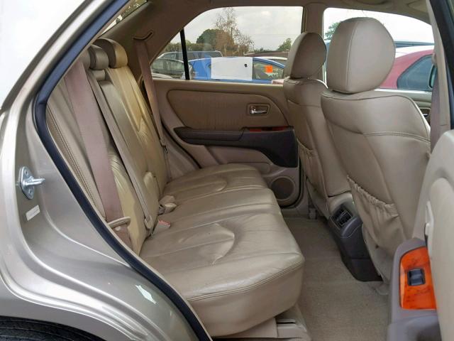 JTJGF10U420120549 - 2002 LEXUS RX 300 TAN photo 6