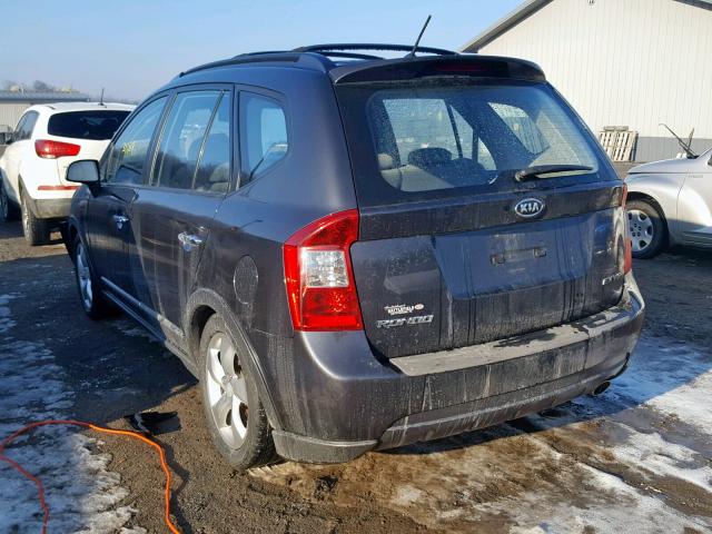 KNAFG526277118098 - 2007 KIA RONDO LX GRAY photo 3